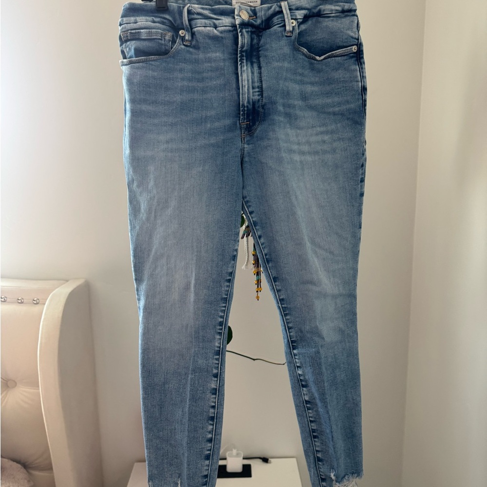 Good American Light Blue Ankle Jeans - Picture 10 of 15